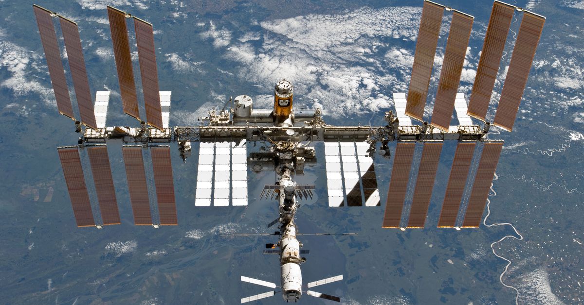 STS 133 International Space Station after undocking 5.0