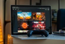 Google Stadia controller on PC with games