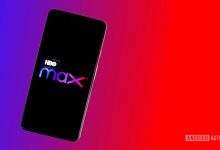 HBO Max logo on smartphone stock photo 1