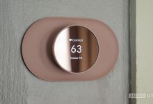 google nest thermostat review display temperature on wall 3