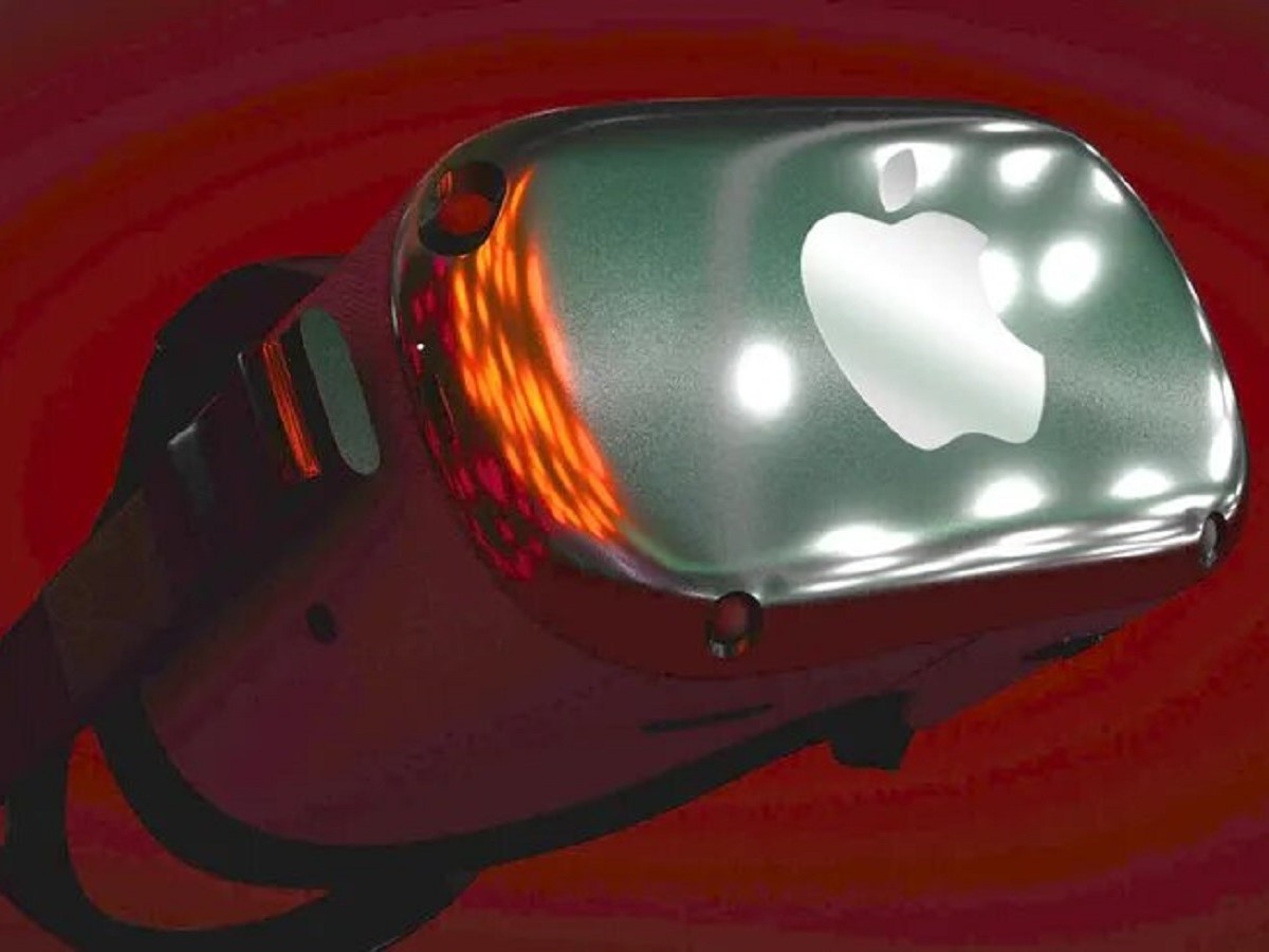 apple vr glasses red concept big